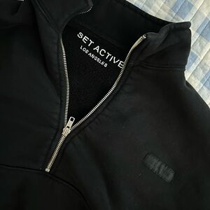 SET Active black Pullover
